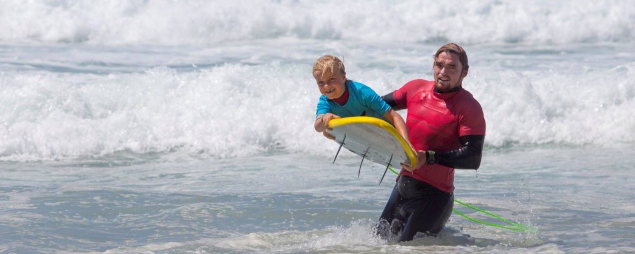 Kids surf lesson in Lagos