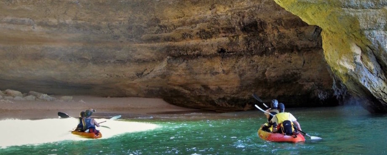 Catamaran and kayak to Benagil from Portimão