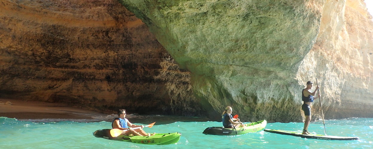 Benagil boat tour from Albufeira with Kayak or SUP