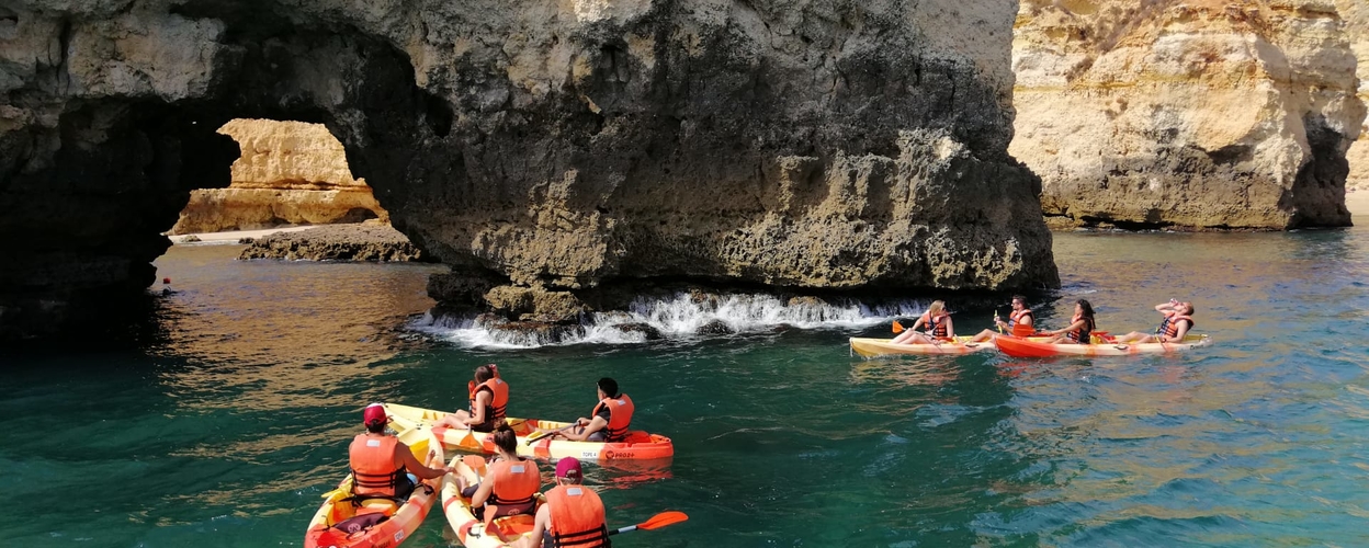 Ponta da Piedade kayak and boat tour